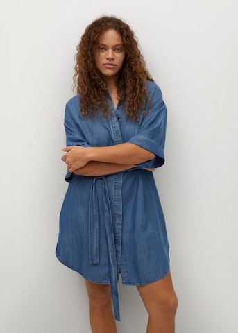 MANGO Jurk 'Ucla' in Blauw: voorkant