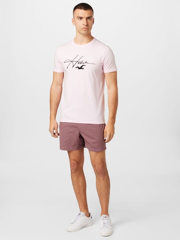 HOLLISTER Regular Trousers in Pink