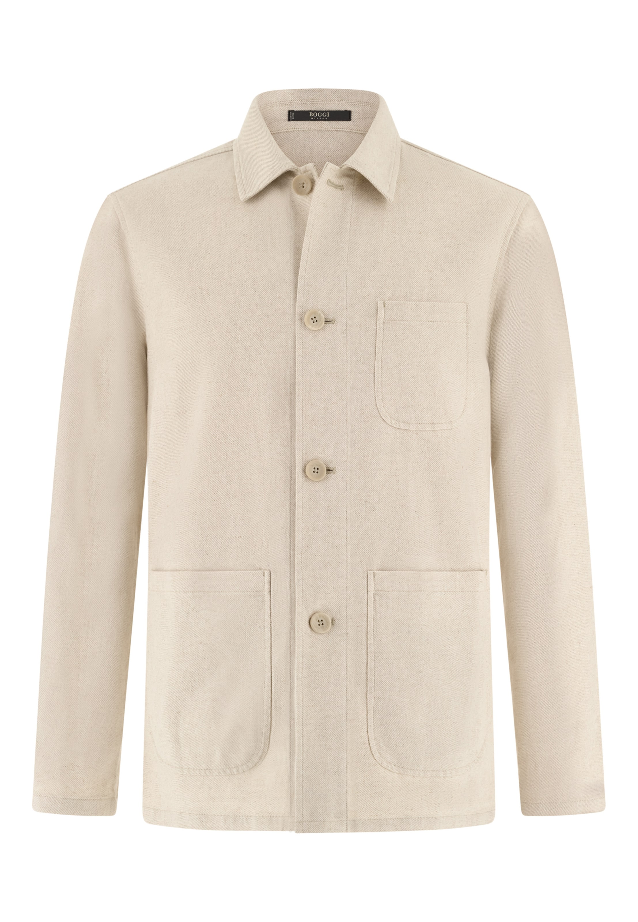Boggi Milano Jacke in Beige: Vorderseite