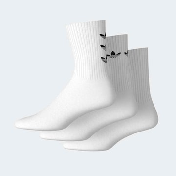 Chaussettes 'TREFOIL' ADIDAS ORIGINALS en blanc