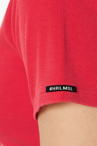 Harlem Soul CLE-O Cropped Rib Cardigan in Rot