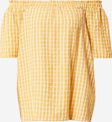 Camicia da donna di Freequent in giallo: frontale