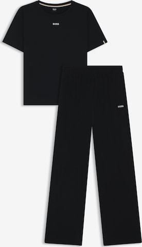 BOSS Pyjama in Schwarz: Vorderseite