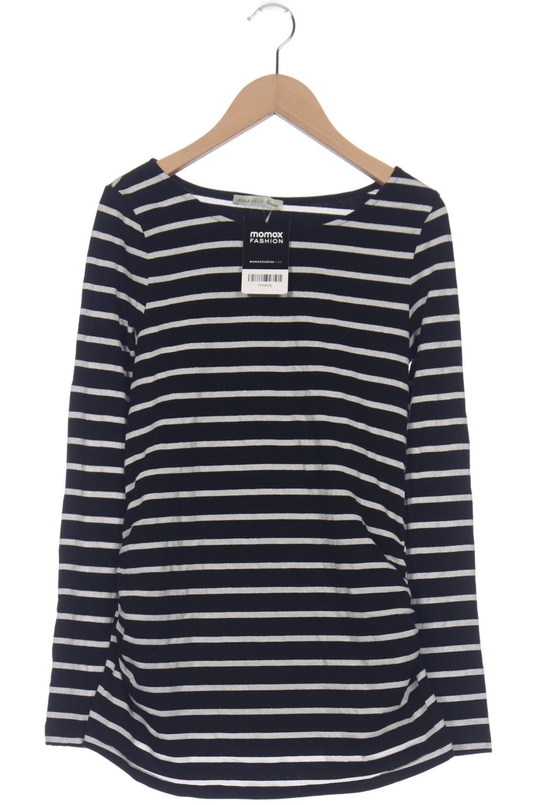 Anna Field Langarmshirt S in Schwarz: Vorderseite