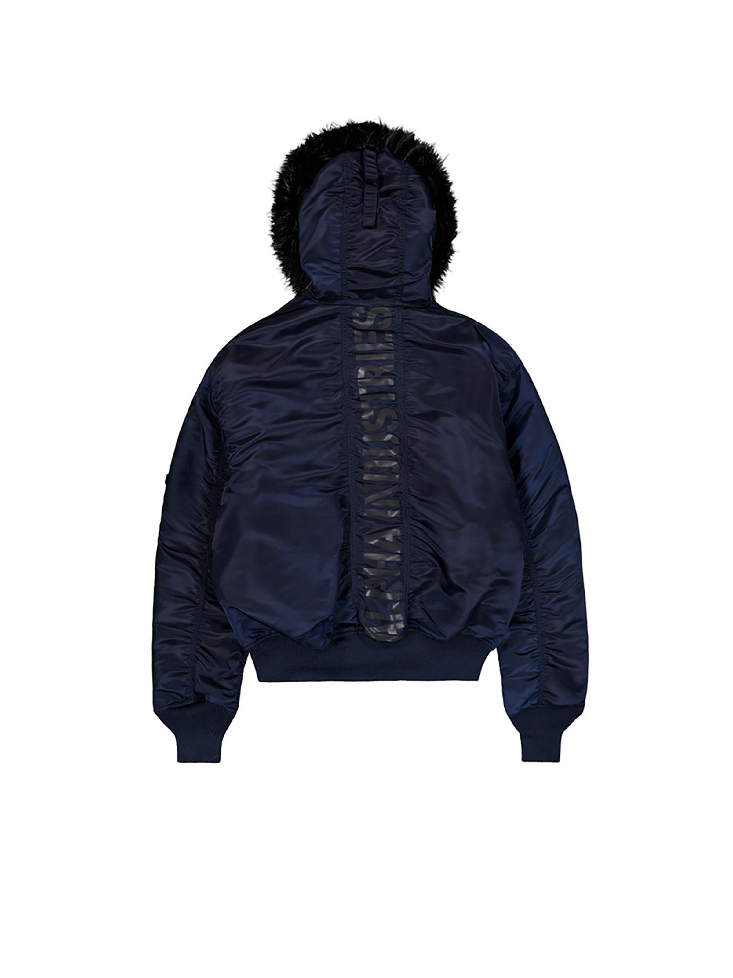 ALPHA INDUSTRIES Winter Jacket '45/P Hooded Custom' in Blue