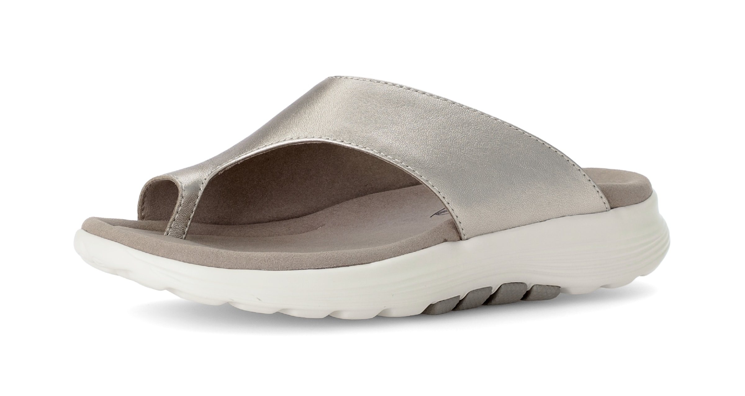 GABOR T-Bar Sandals 'Dianette' in Grey: front
