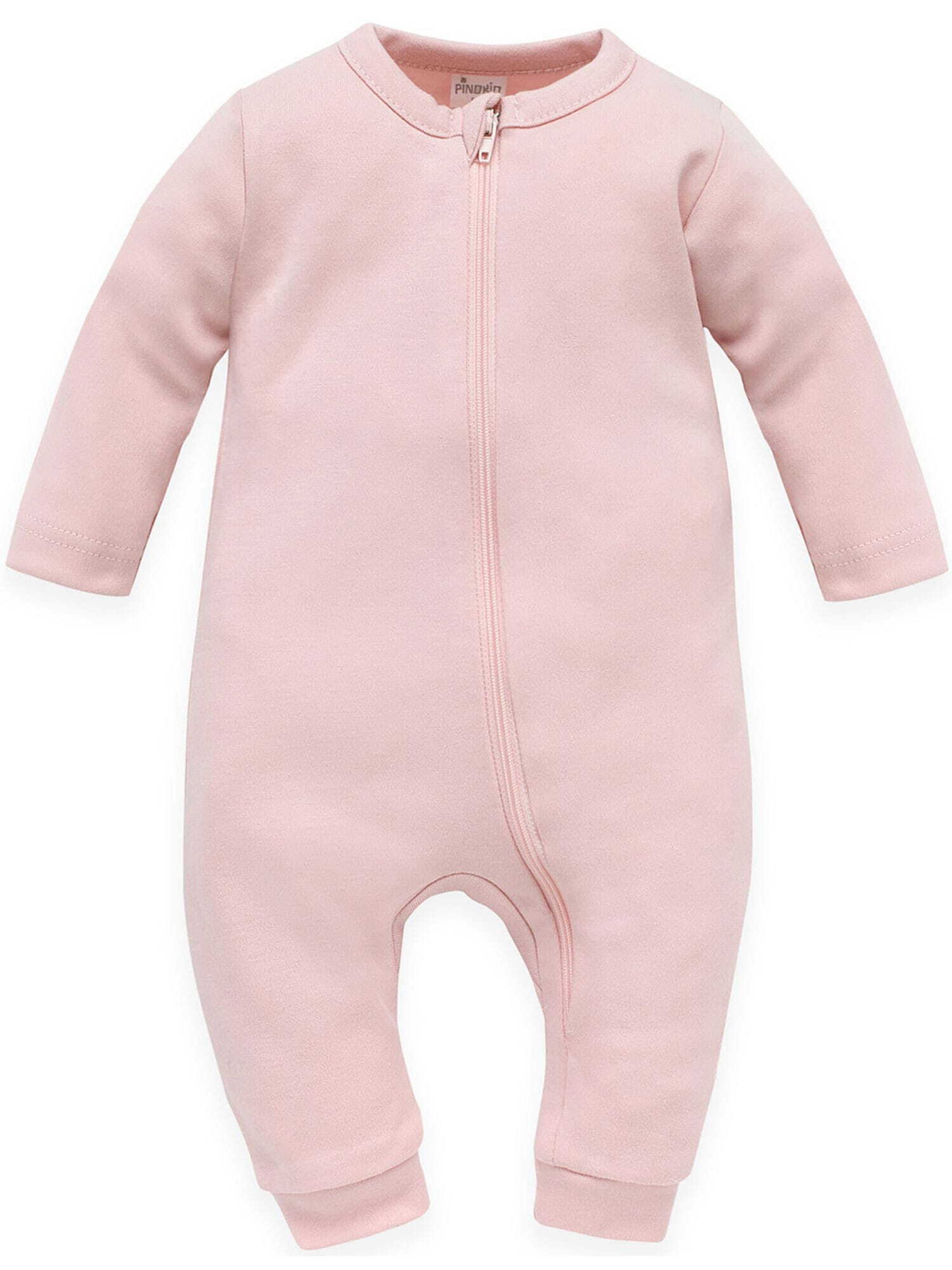 Pinokio Strampler in Pink: Vorderseite