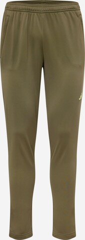 ADIDAS PERFORMANCE Regular Workout Pants 'Train Essentials Seasonal ' in Green: front