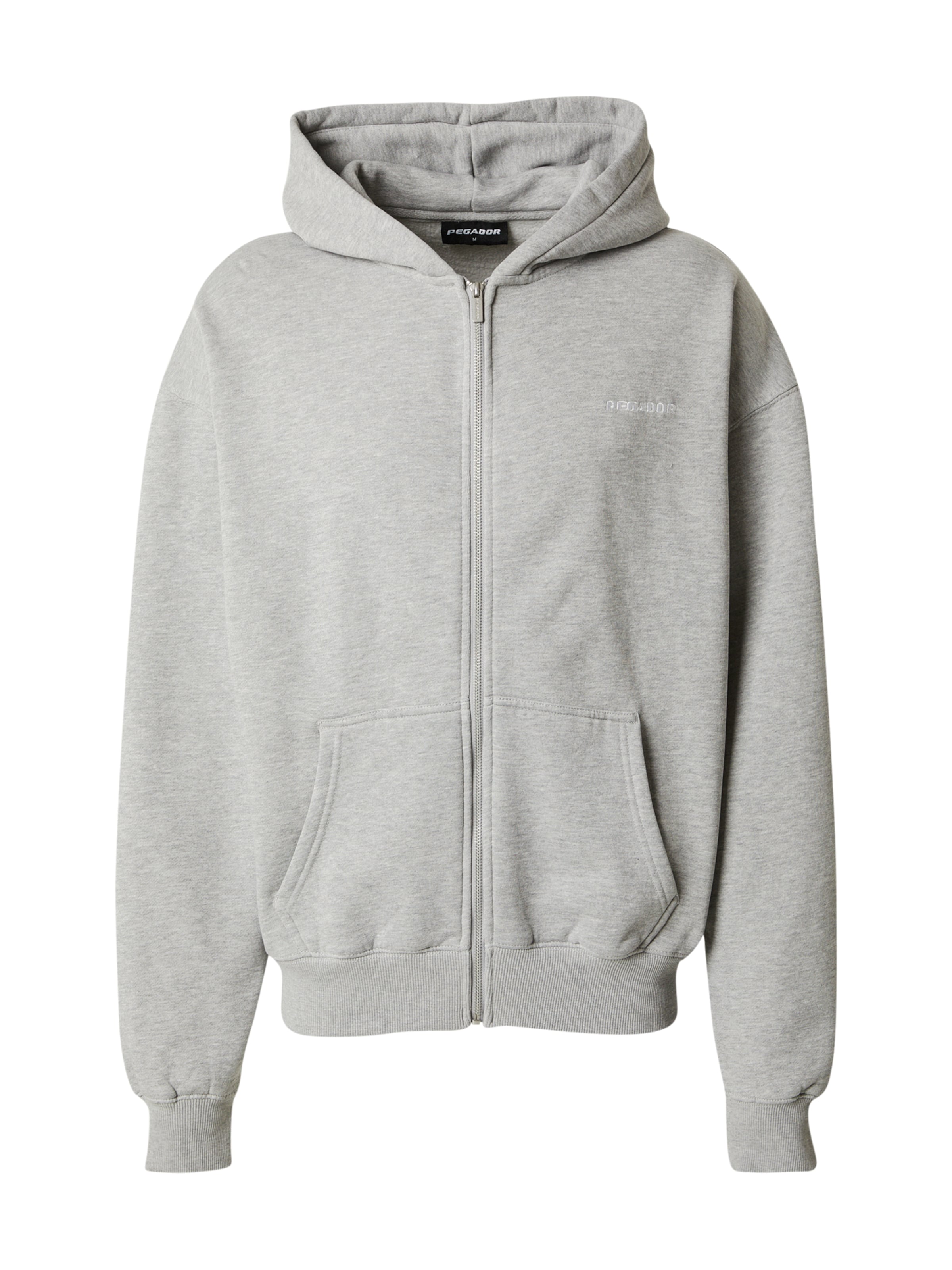 Pegador Ζακέτα φούτερ σε γκρι: μπροστά