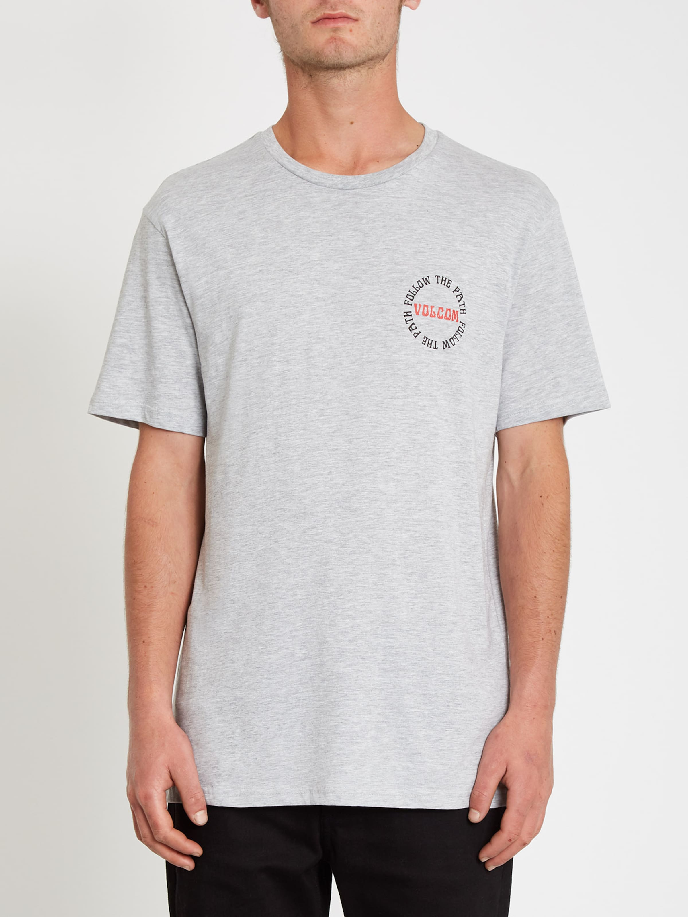 Männer Shirts Volcom T-Shirt 'DITHER BSC SS' in Anthrazit, Graumeliert - YJ64696