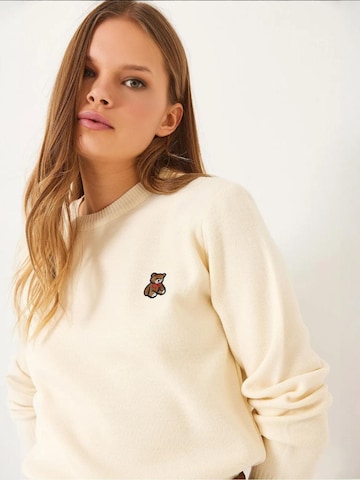 Pull-over 'Pullover' Bianco Lucci en beige : devant