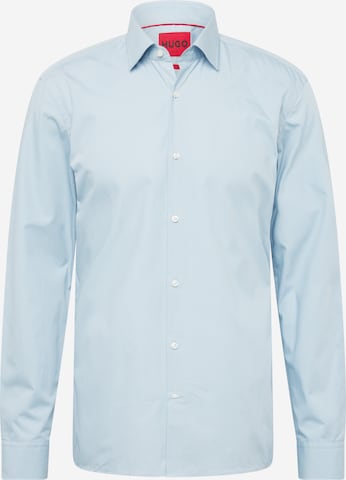 Coupe slim Chemise 'Jenno' HUGO Red en bleu : devant