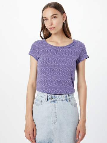 T-shirt Ragwear en violet : devant