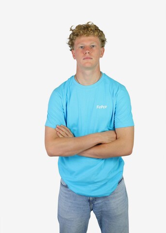 FuPer Baumwollshirt ' Luis ' in Blau