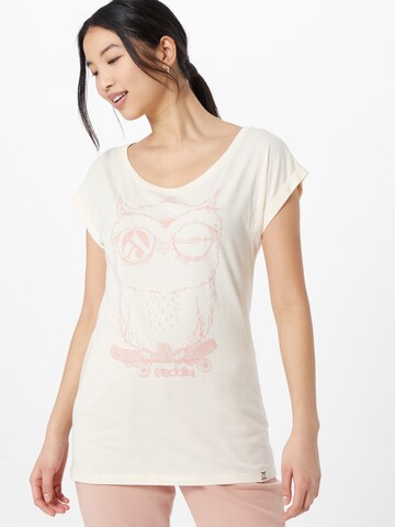 Iriedaily T-shirt 'Skateowl 2' i vit: framsida