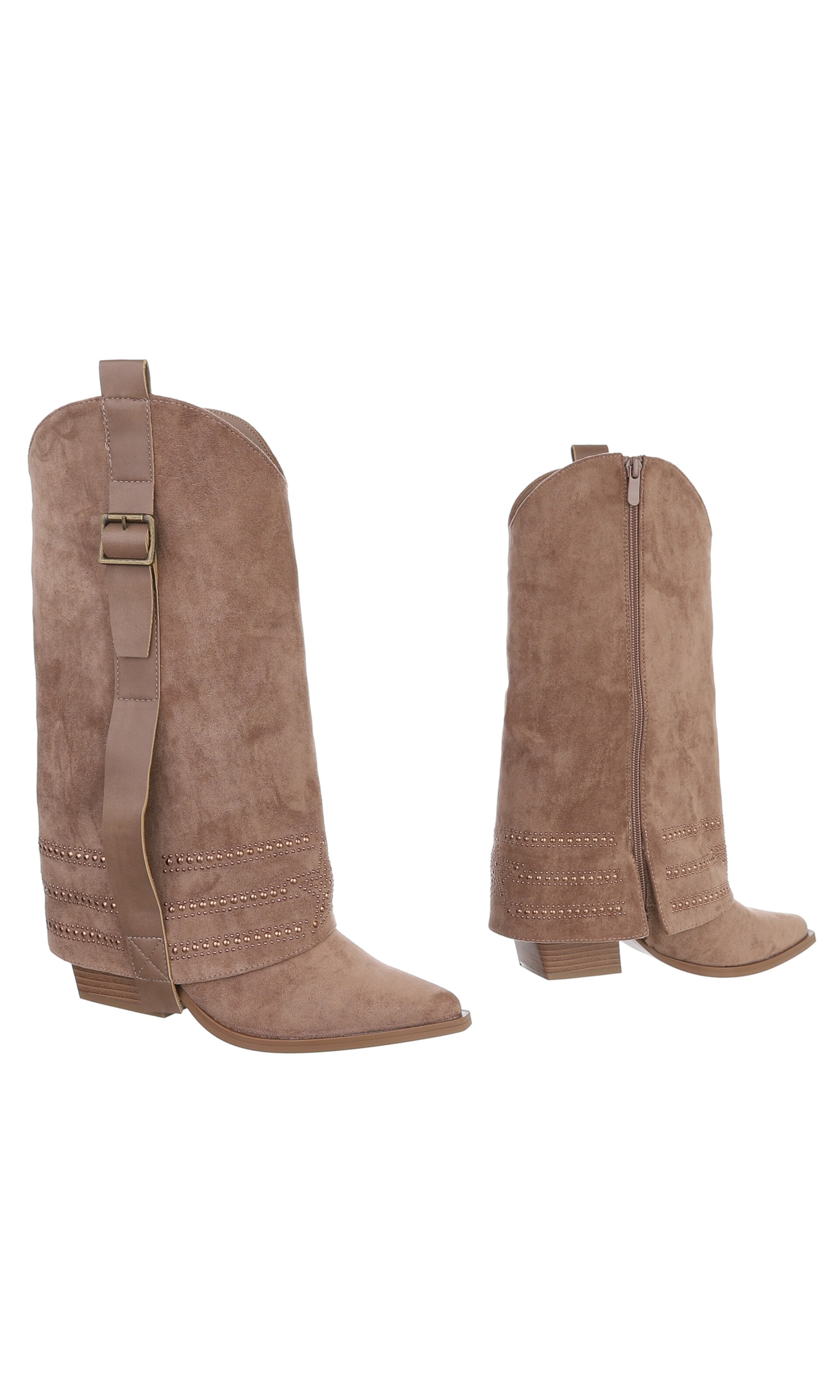 Ital-Design Cowboy Boots in Brown