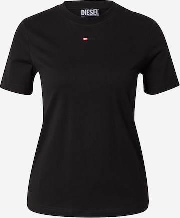 DIESEL - Camiseta en negro: frente