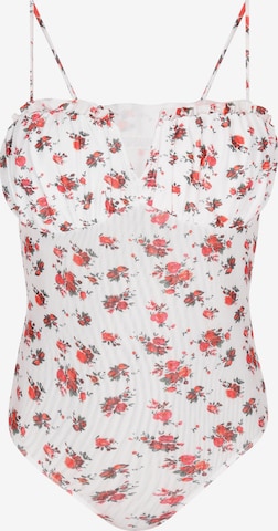 balta NALLY Marškinėliai-glaustinukė: priekis