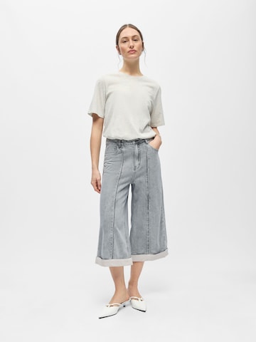 Wide Leg Jean 'OBJGail' OBJECT en gris