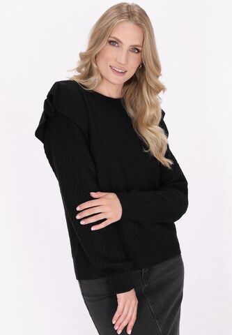 Pull-over DreiMaster Vintage en noir : devant