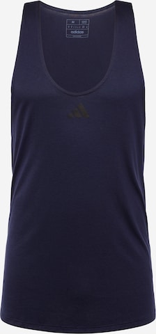 ADIDAS PERFORMANCE Funkční tričko 'Workout Stringer' – modrá: přední strana