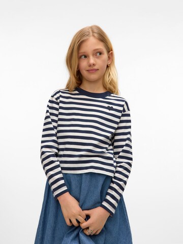 T-Shirt 'VMLEILA' Vero Moda Girl en bleu : devant