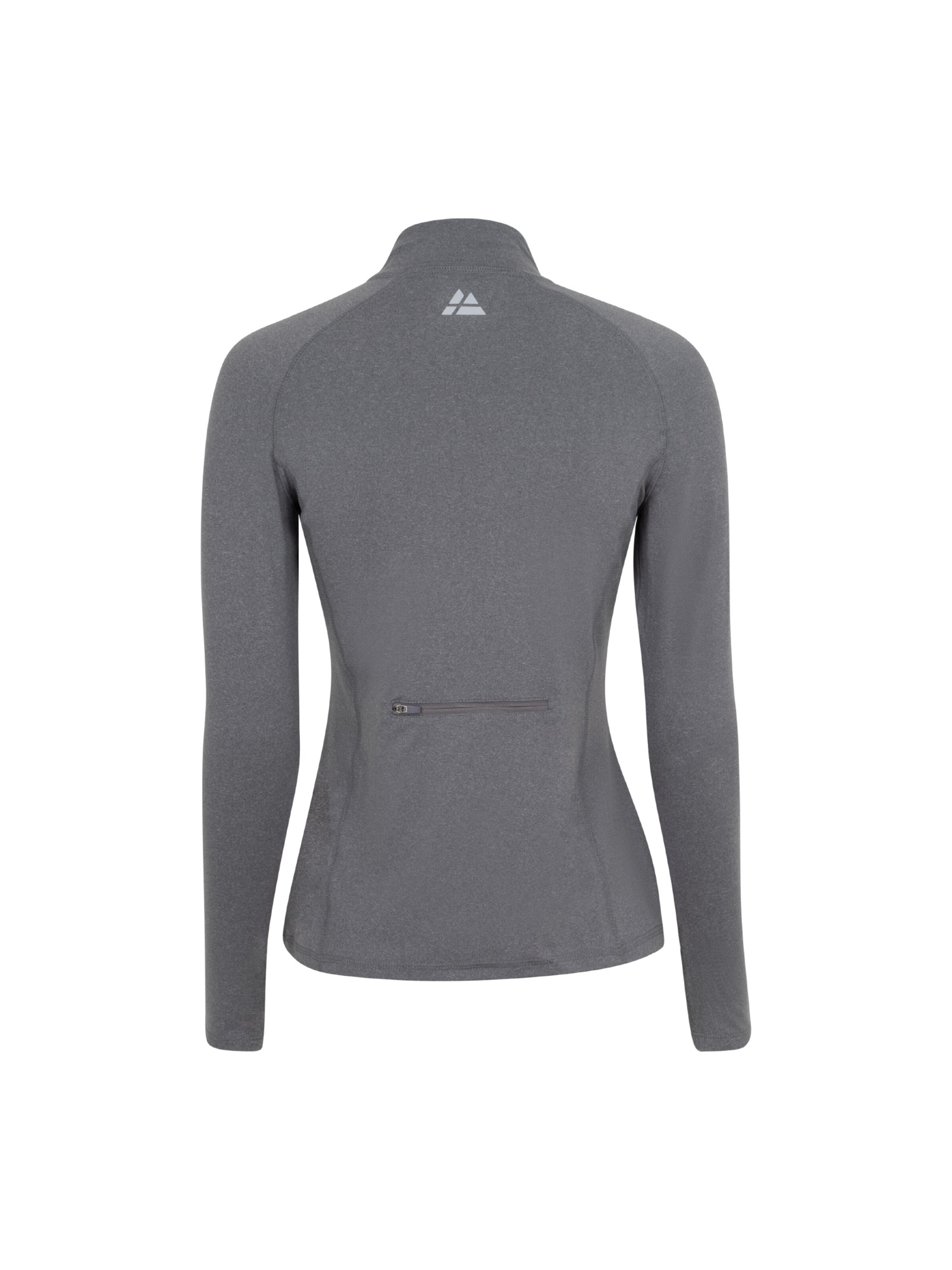 DANISH ENDURANCE Lamgarmshirt 'Half Zip' in Grau