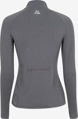 DANISH ENDURANCE Lamgarmshirt 'Half Zip' in Grau