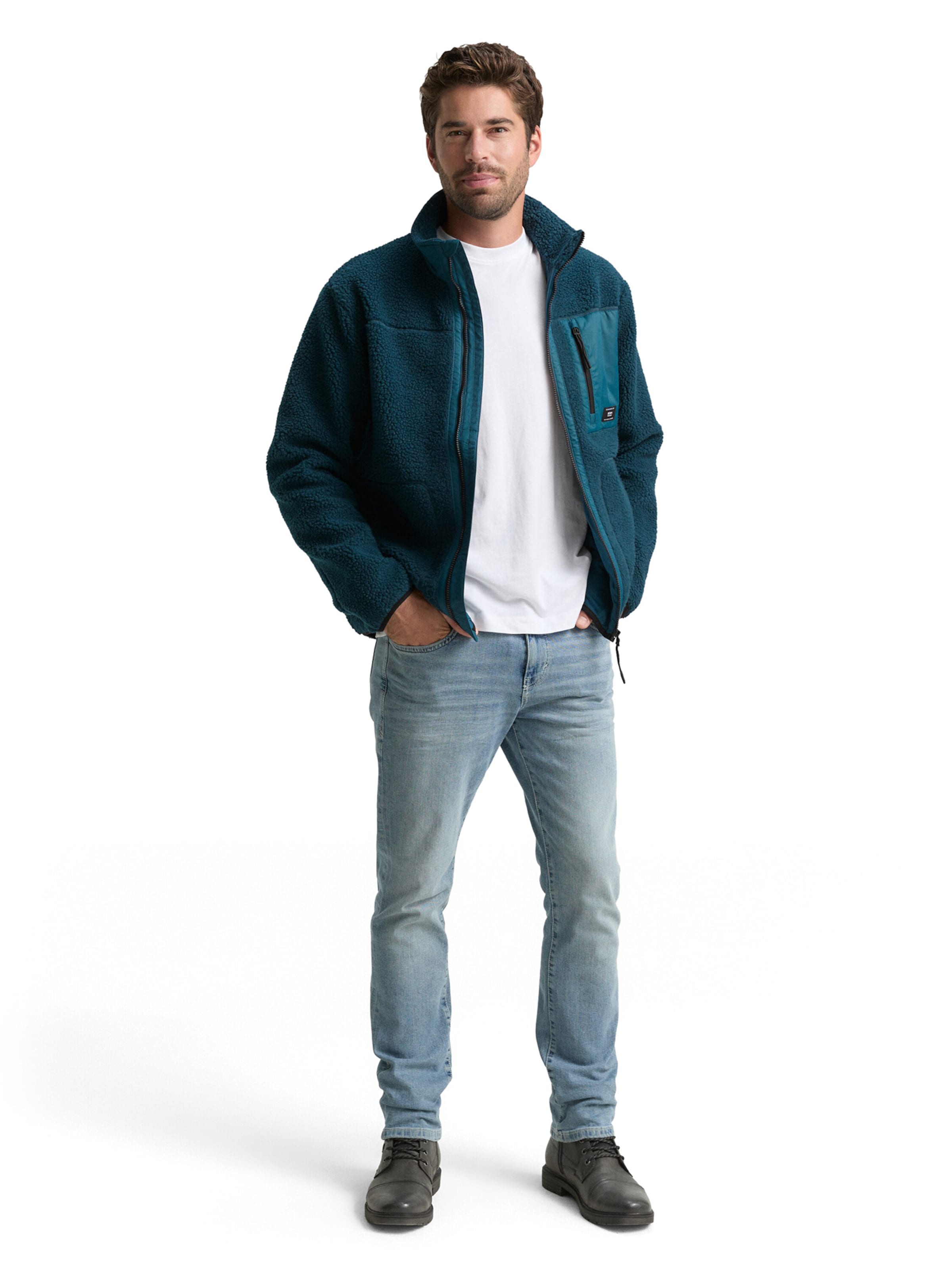 TOM TAILOR DENIM Between-Season Jacket in Green