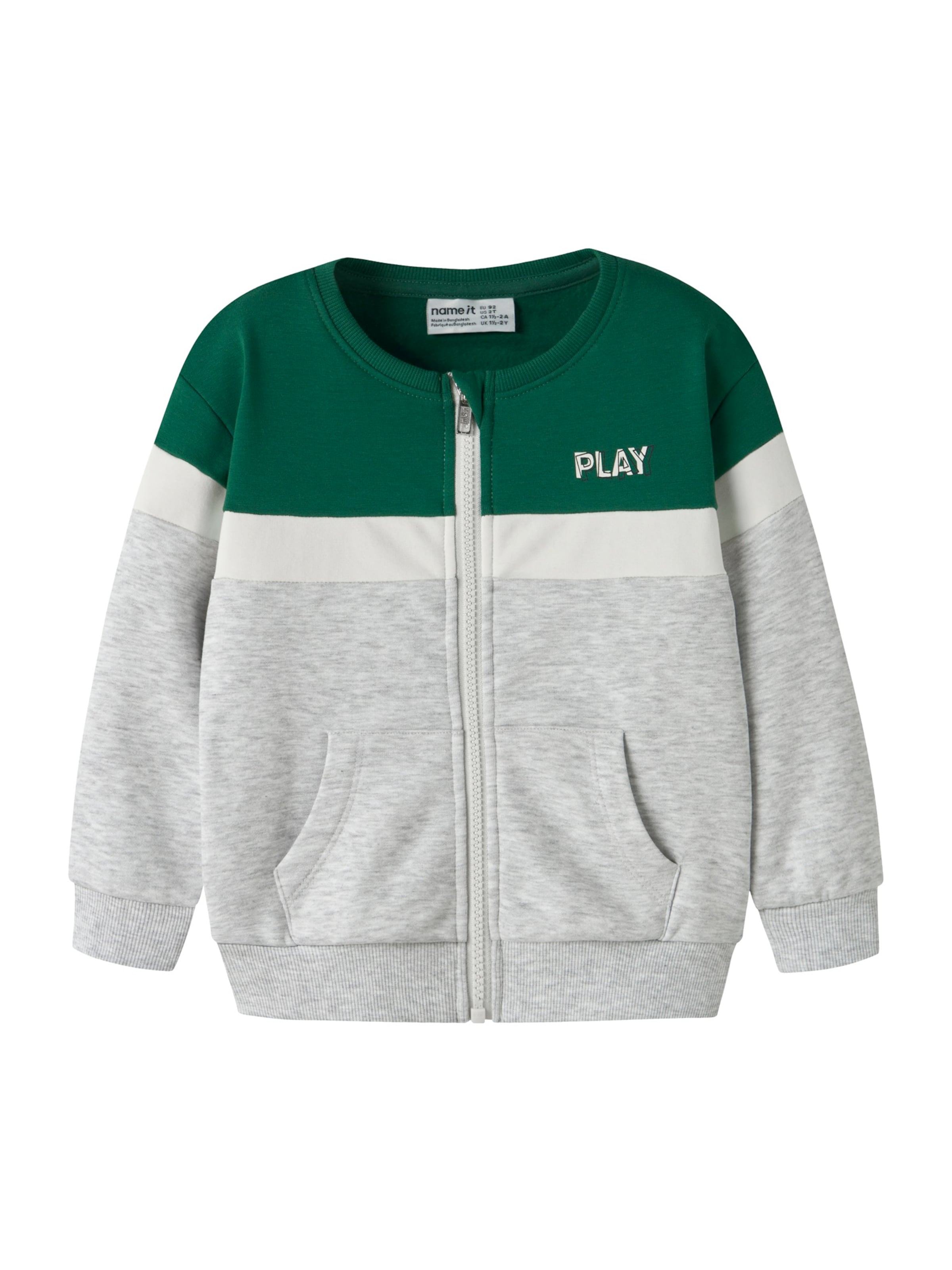 Giacca di felpa 'NMMLORCAN' di NAME IT in grigio: frontale