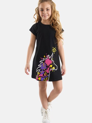Denokids Dress 'Unicorn Splash' in Black: front