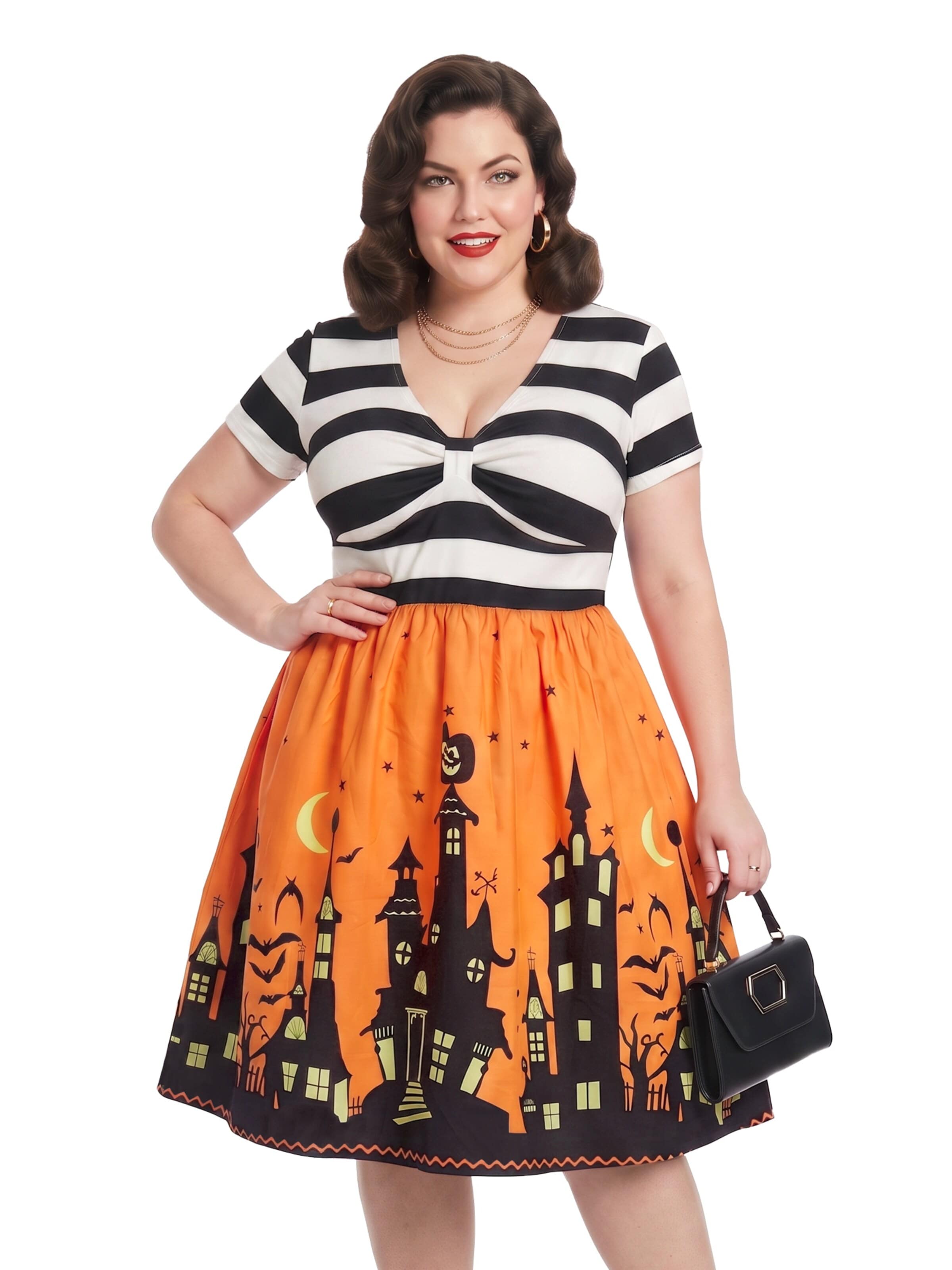 MEETWEE Oversized jurk in Oranje