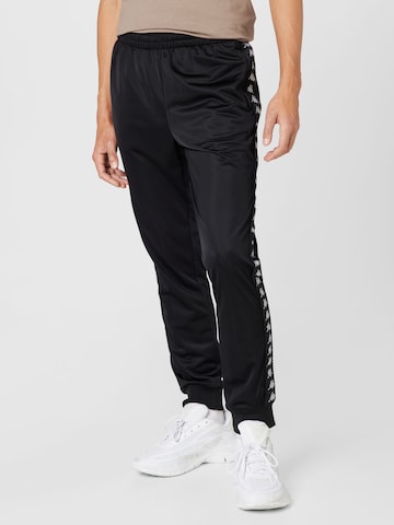 KAPPA Tapered Pants 'LUIGI' in Black: front