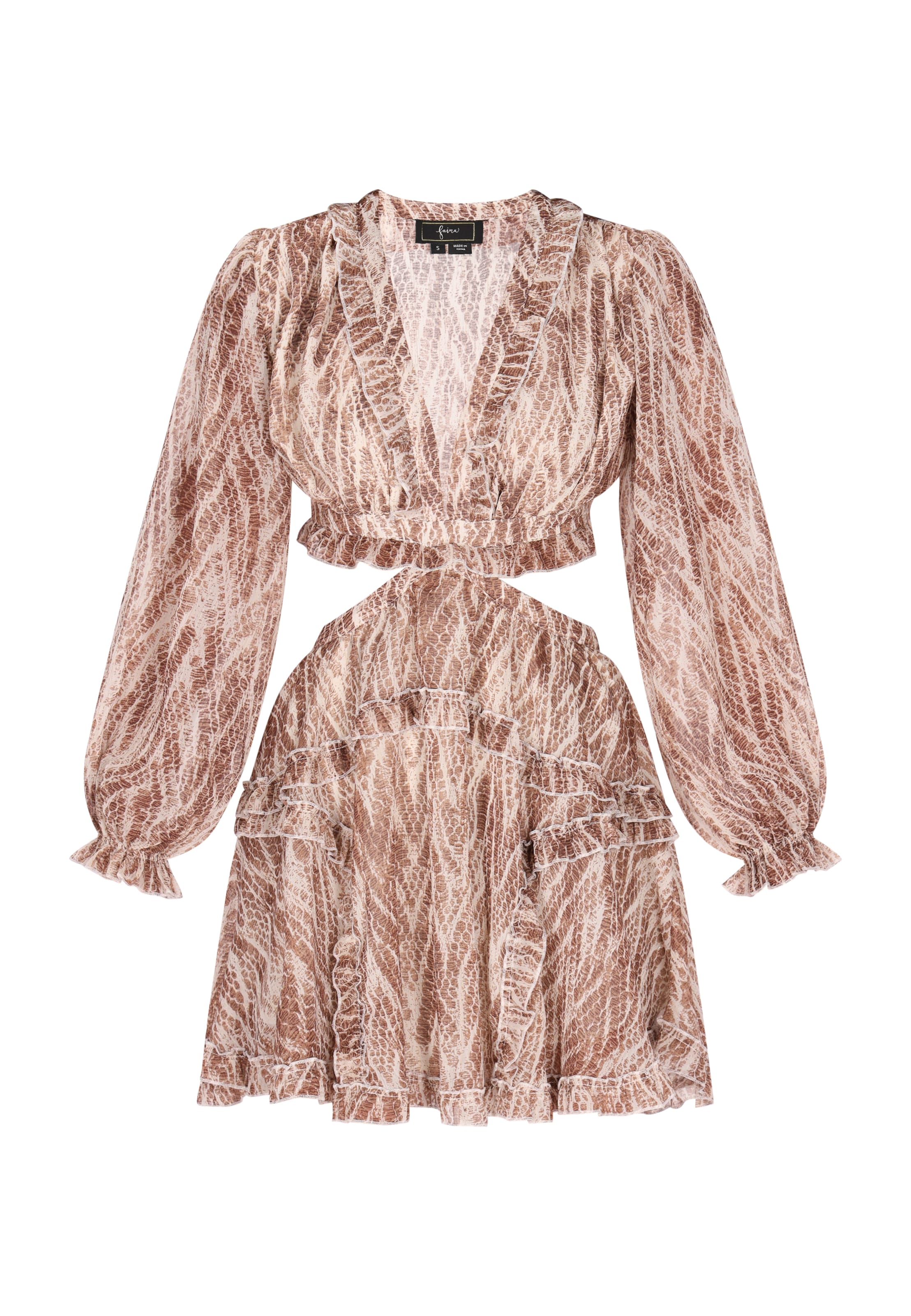 faina Cocktailmekko värissä monivärinen: etupuoli