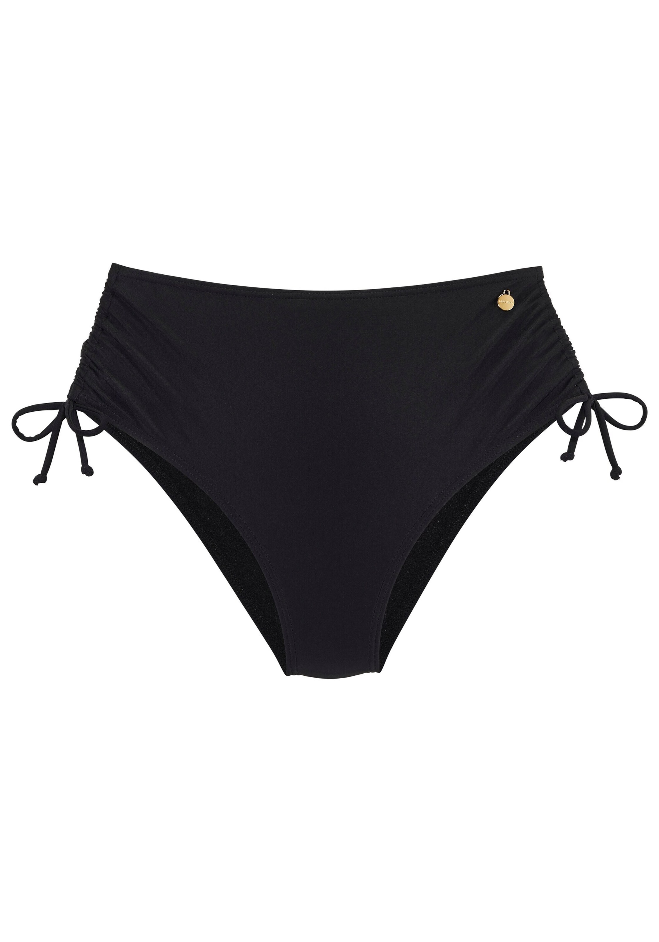 LASCANA Bikini Bottoms in Black: front