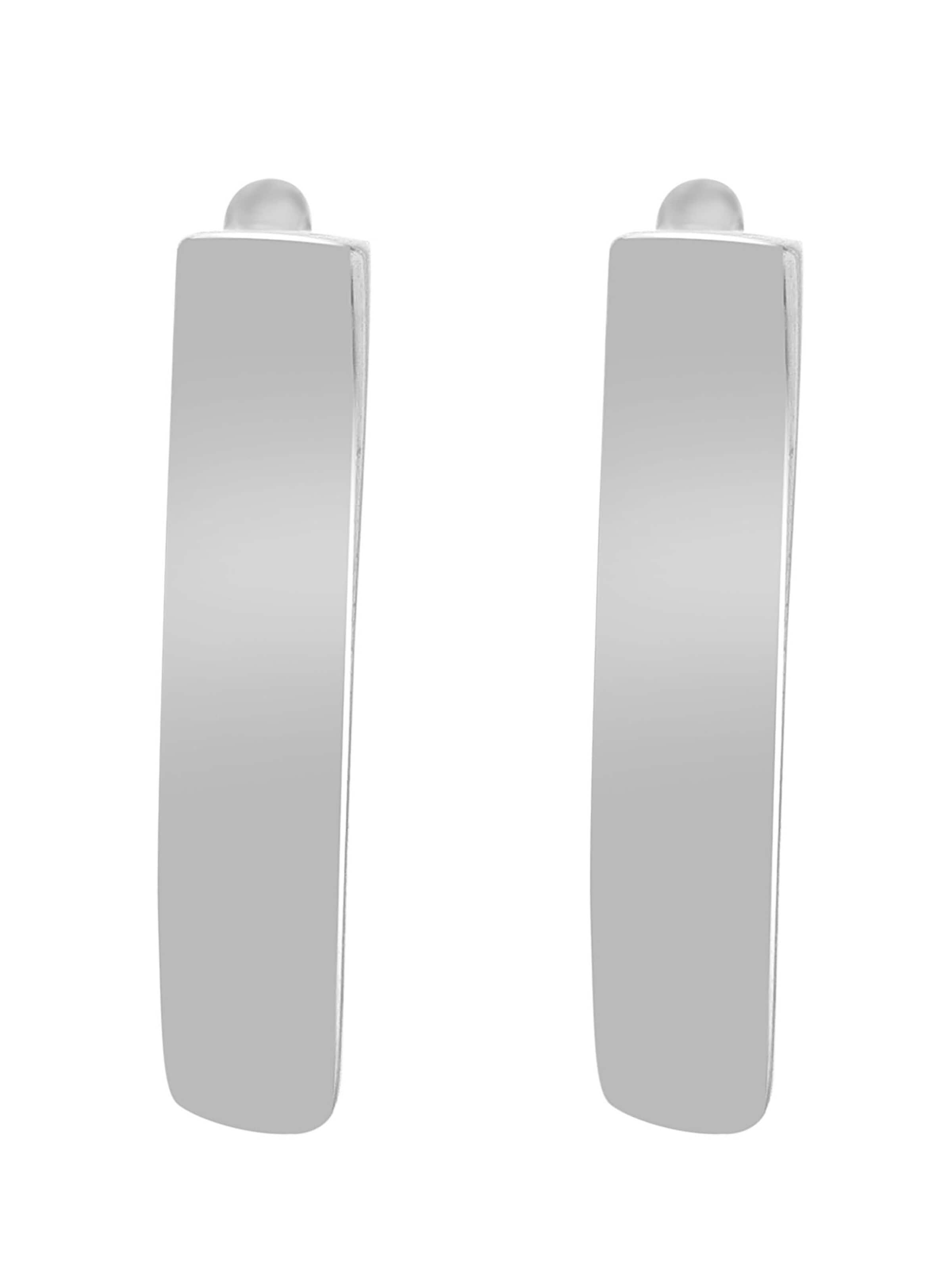 Akzent Earrings '"Atalja" aus 925 Sterlingsilber, rhodiniert, langlebig' in Silver: front