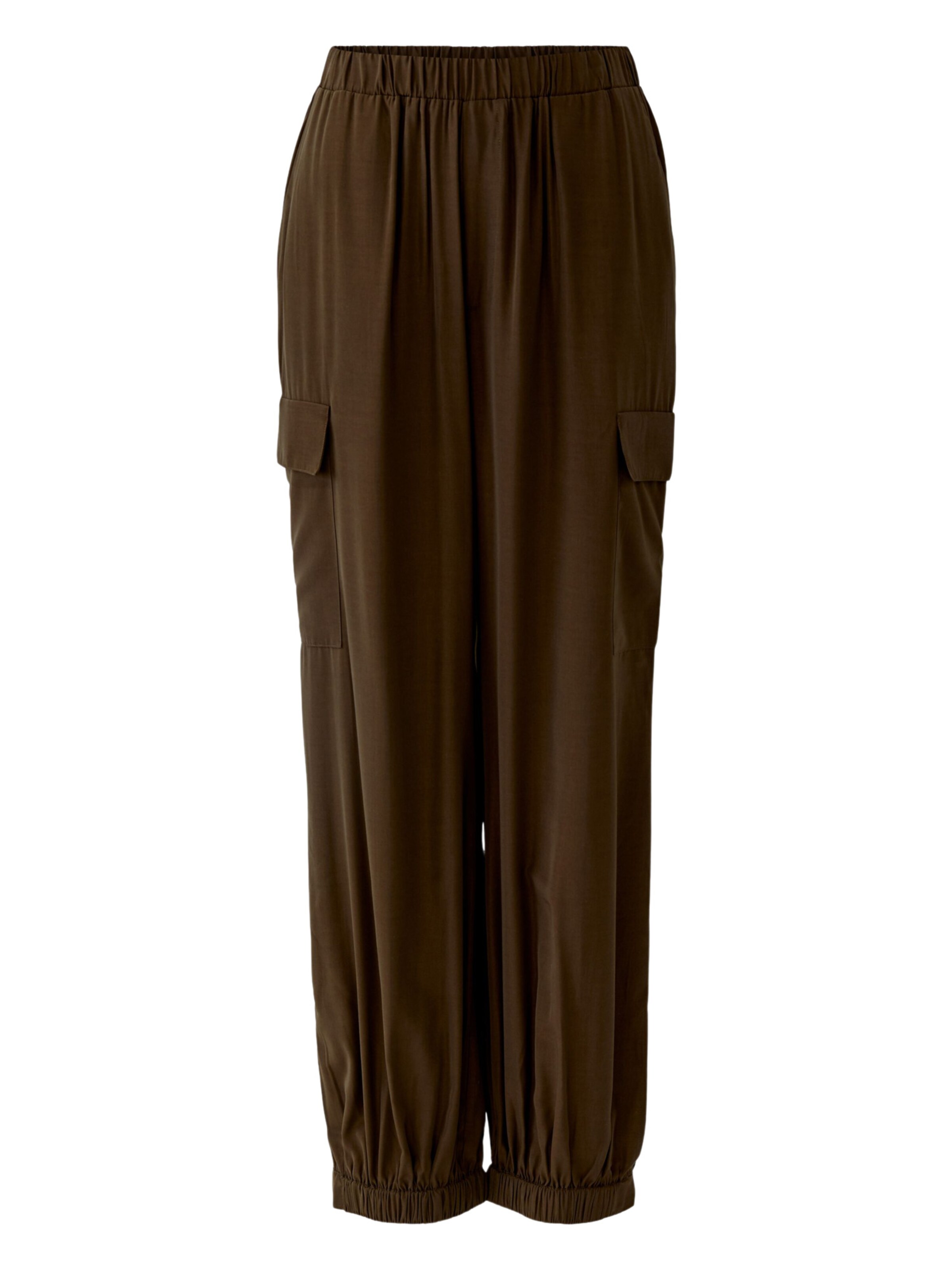 OUI Loosefit Cargohose in Braun: Vorderseite