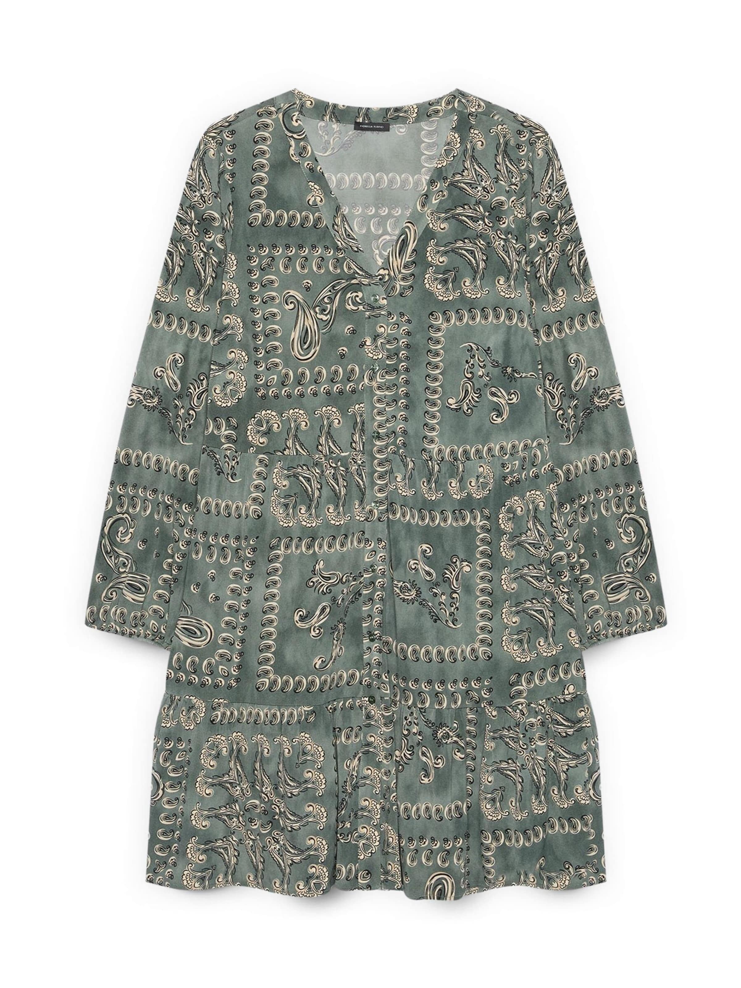 Fiorella Rubino - Vestido en verde: frente