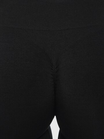 Coupe slim Leggings Smilodox en noir