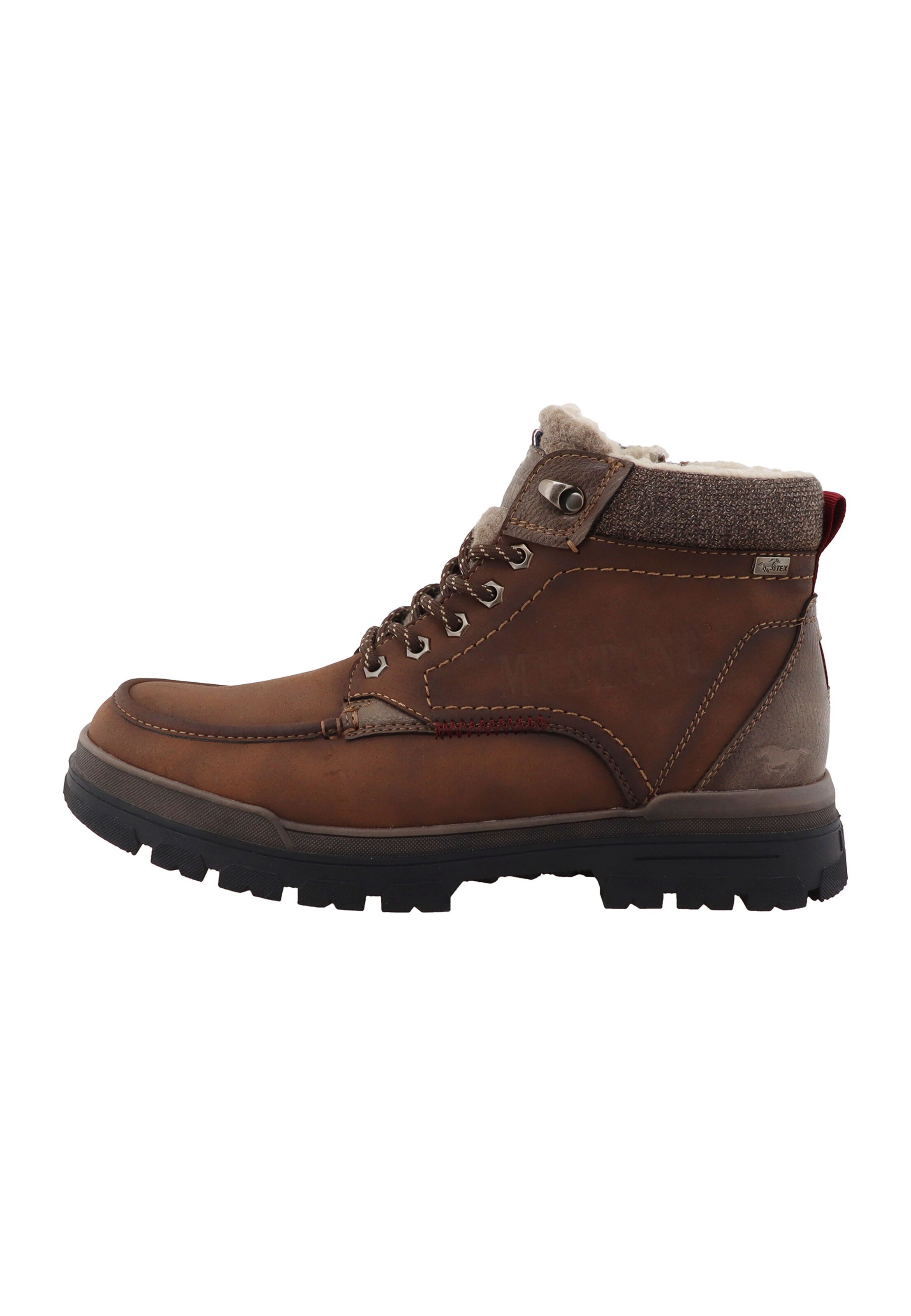 MUSTANG - Botas com atacadores em castanho