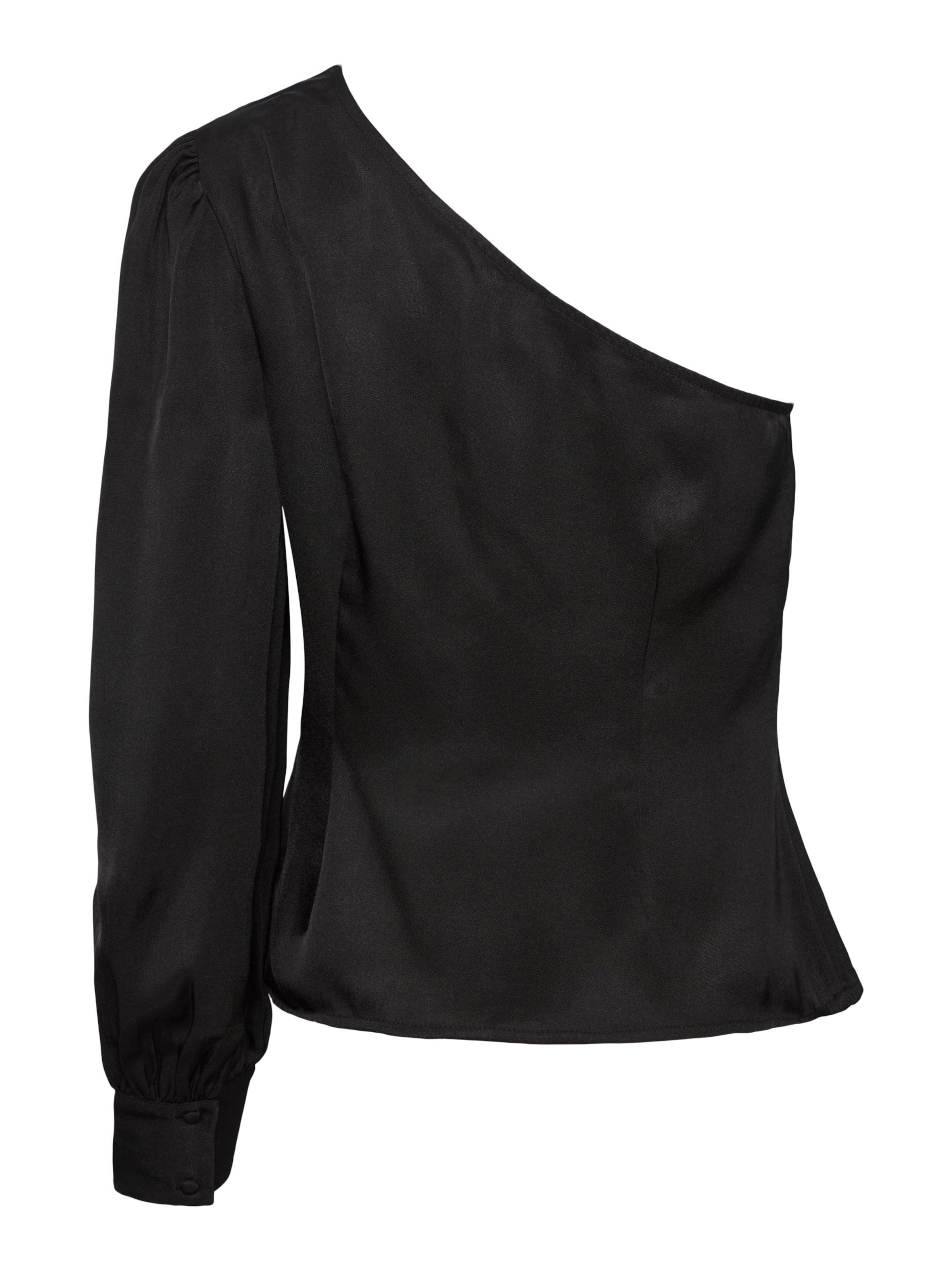 PIECES Bluse 'Solvita' i sort