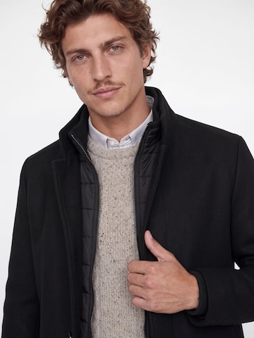 Manteau mi-saison 'JJEMELTON' JACK & JONES en noir