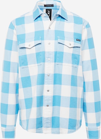 REPLAY Regular fit Button Up Shirt in Blue: front