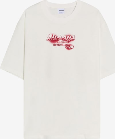 Bershka Paita värissä punainen / valkoinen, Tuotenäkymä