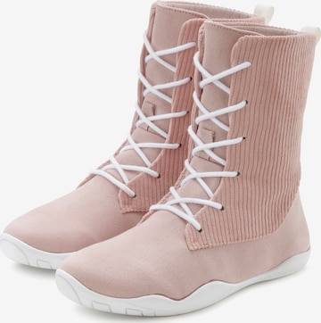 LASCANA Schnürstiefelette in Pink