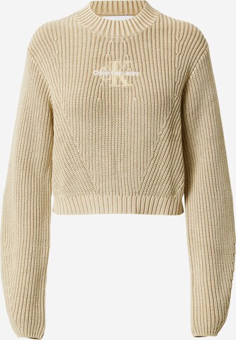 Calvin Klein Sweater in Beige: front