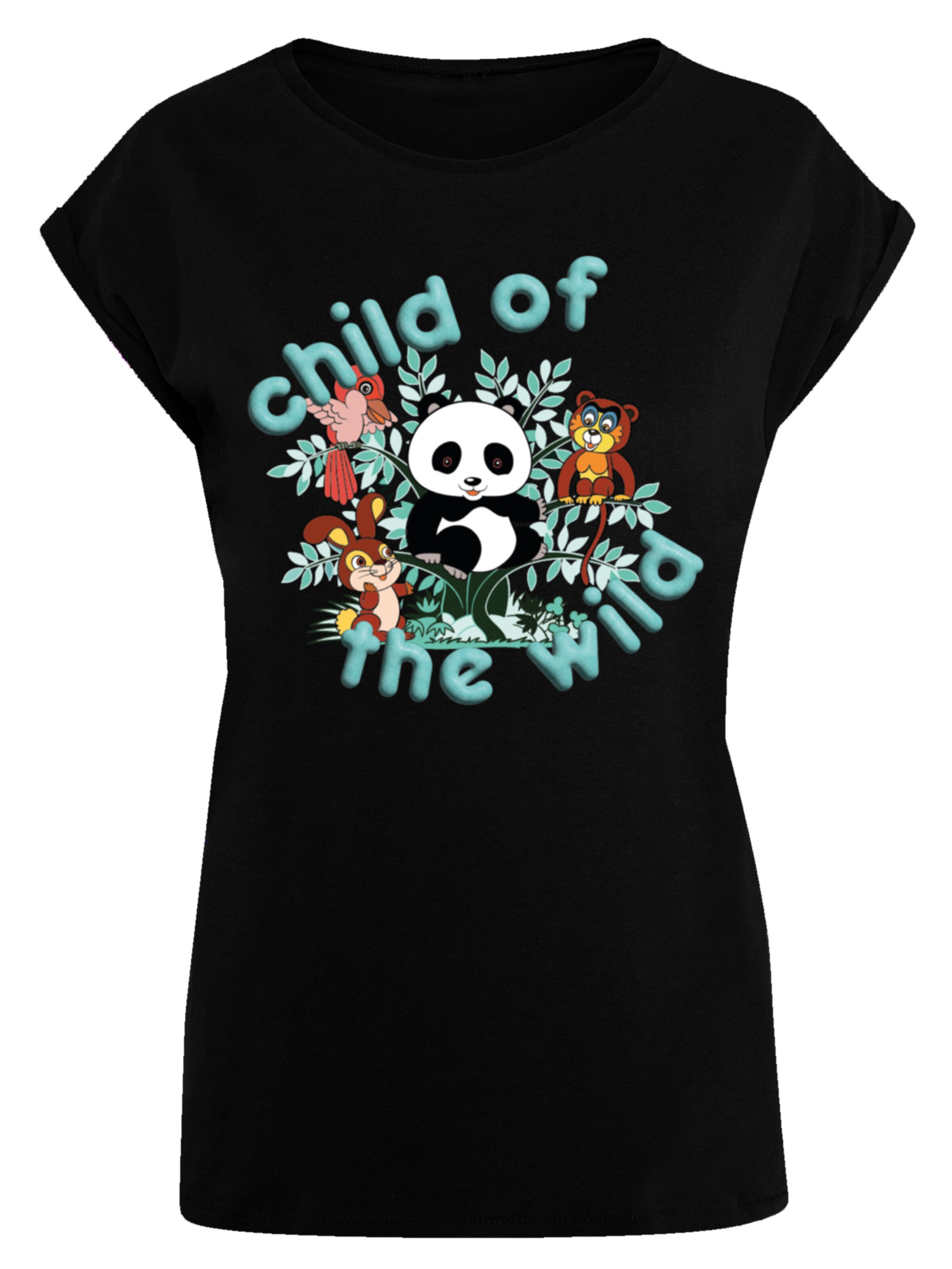 T-shirt 'Heroes of Childhood Tao Tao Child Of The Wild' F4NT4STIC en noir : devant
