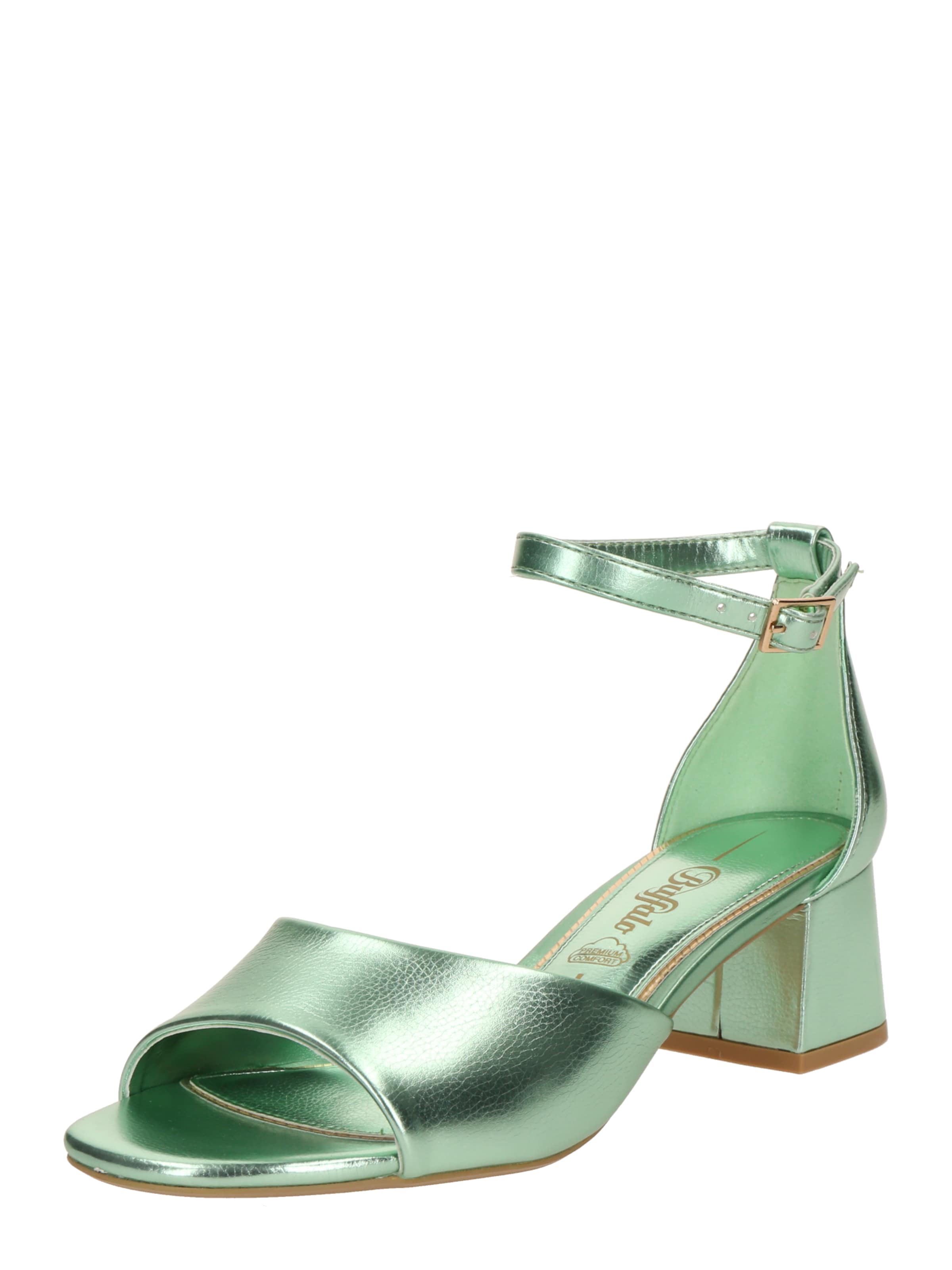 BUFFALO Sandały z rzemykami w kolorze zielony: przód