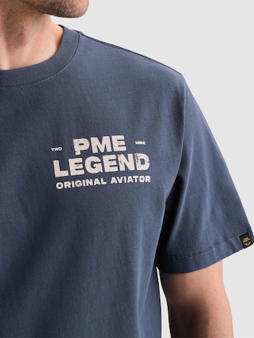 PME Legend Paita 'PME LEGEND - T-shirt in jersey with small artwork on the chest' värissä sininen