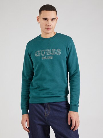 GUESS - Sweatshirt em verde: frente